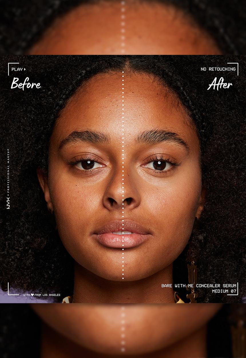 NYX Professional Makeup - Bare with me serum and calm concealer - Medium