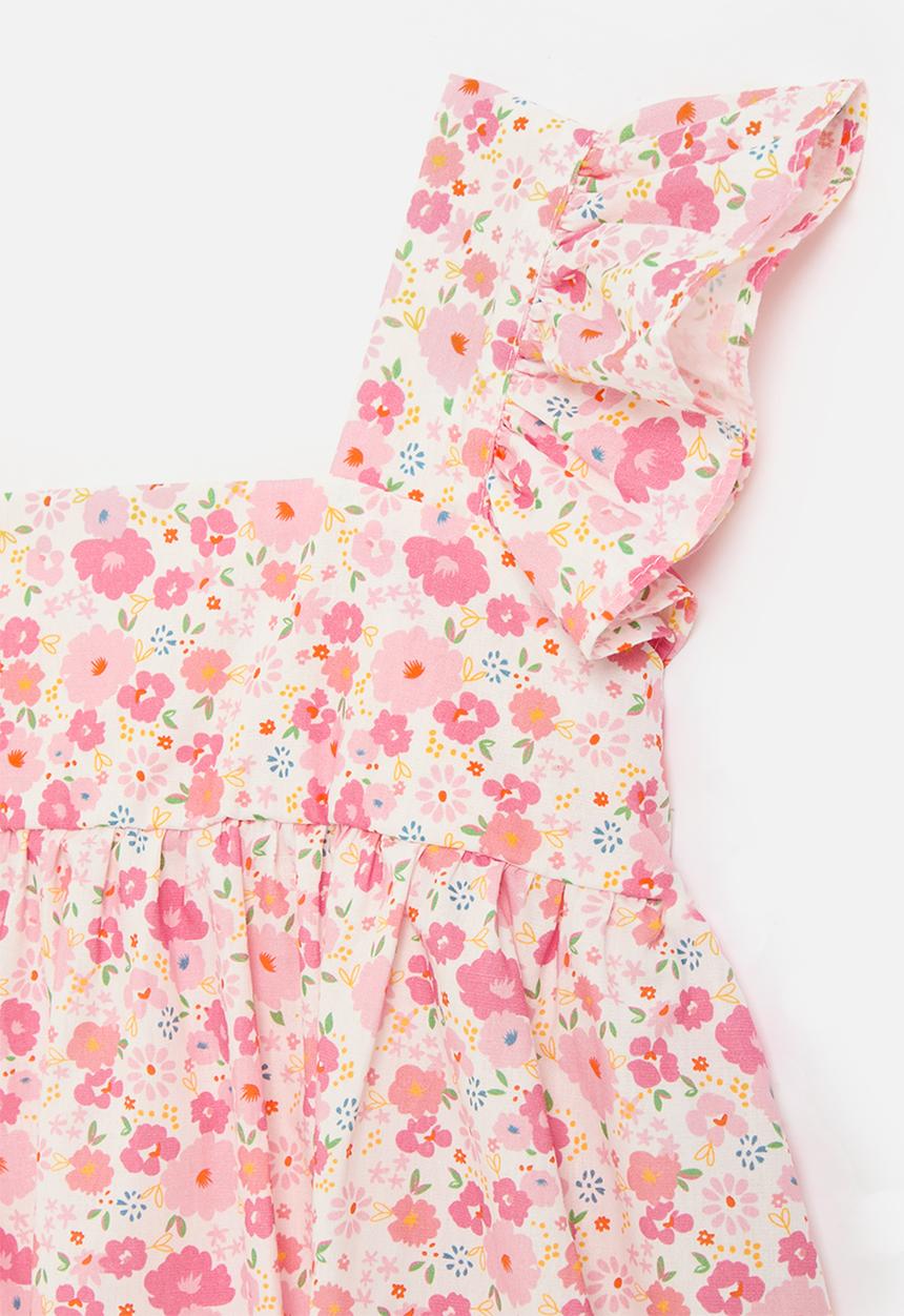 Pop Candy - Printed dress - pink & white