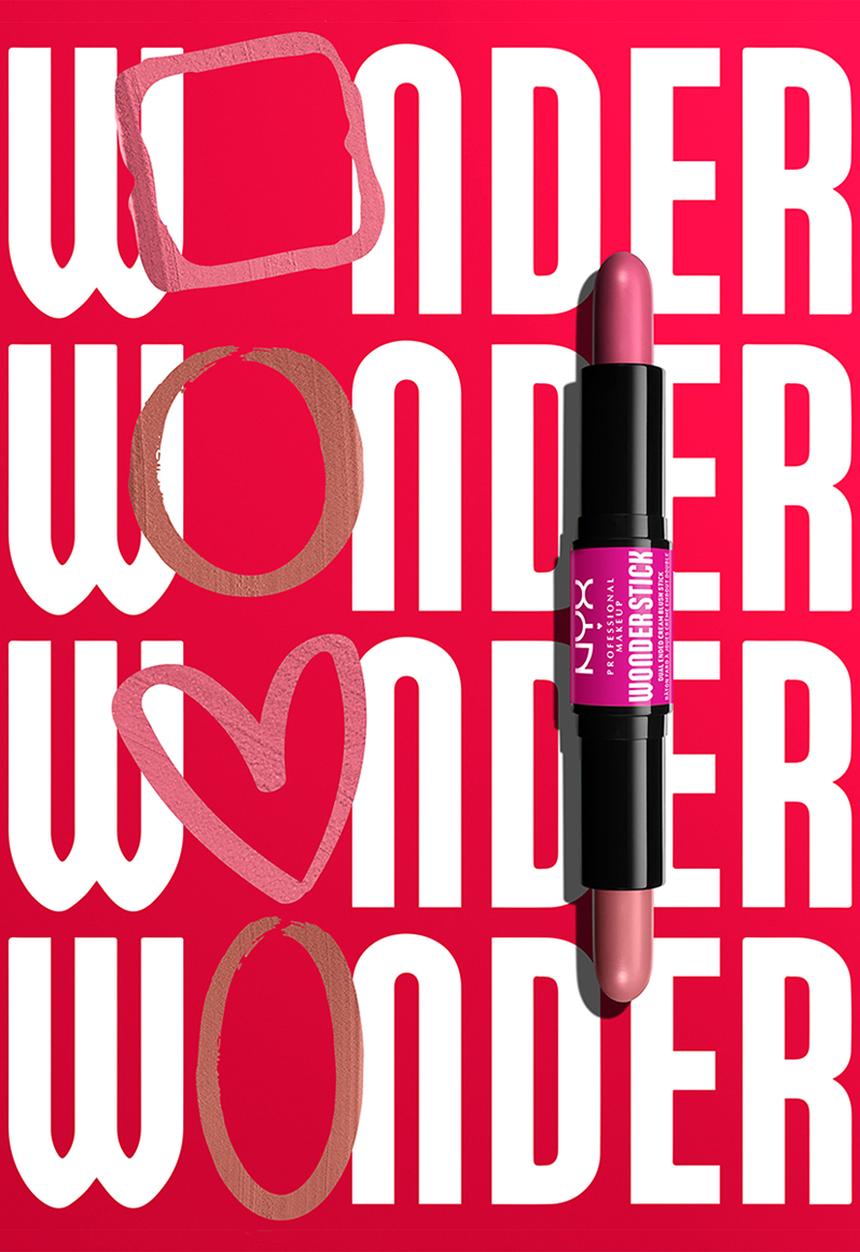 NYX Professional Makeup - Wonder Stick Cream Blush - Light Peach and Baby Pink