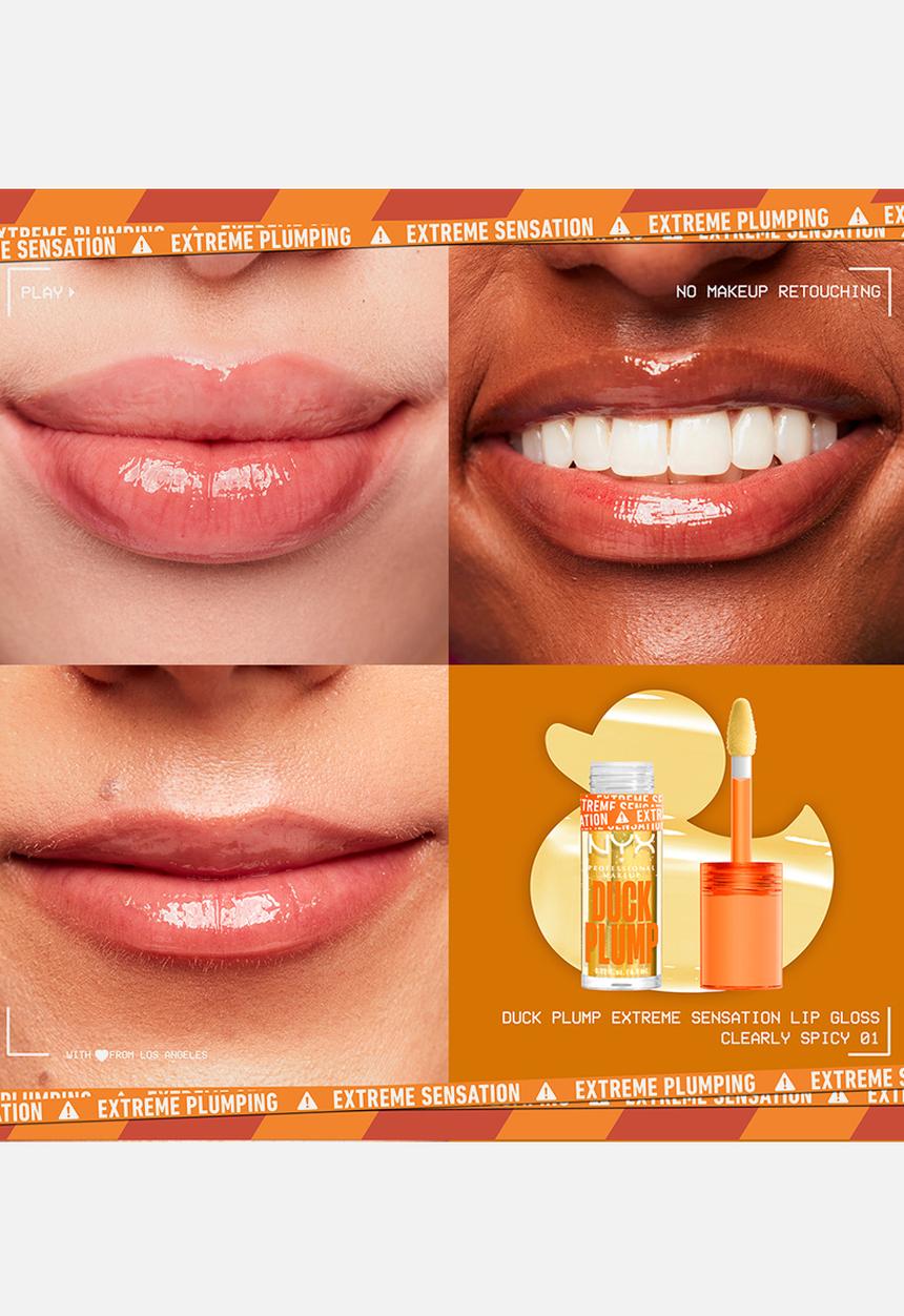 NYX Professional Makeup - Duck Plump High Pigment Plumping Lip Gloss - 01 Clearly Spicy