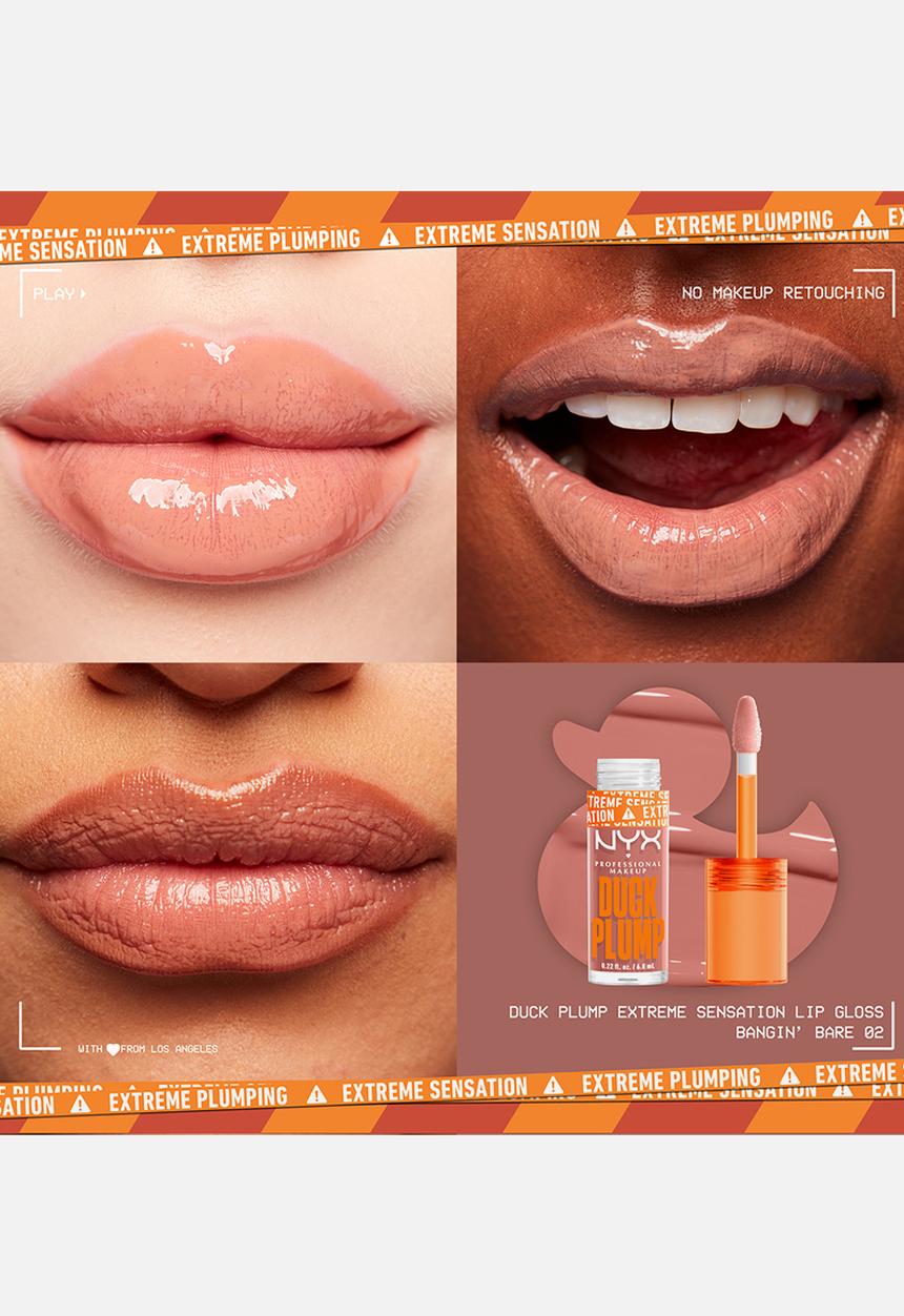 NYX Professional Makeup - Duck Plump High Pigment Plumping Lip Gloss - 02 Bangin Bare