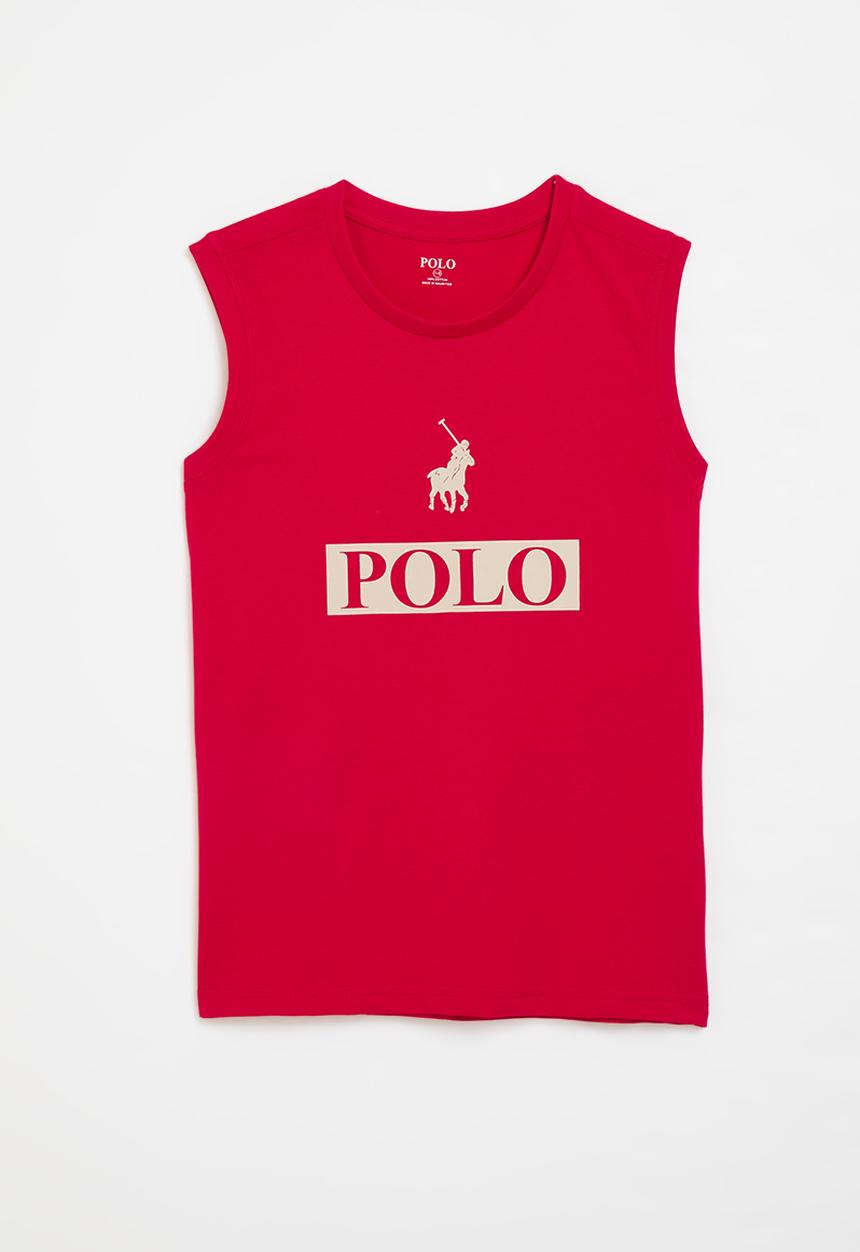 POLO - Boys connor printed vest - samba red
