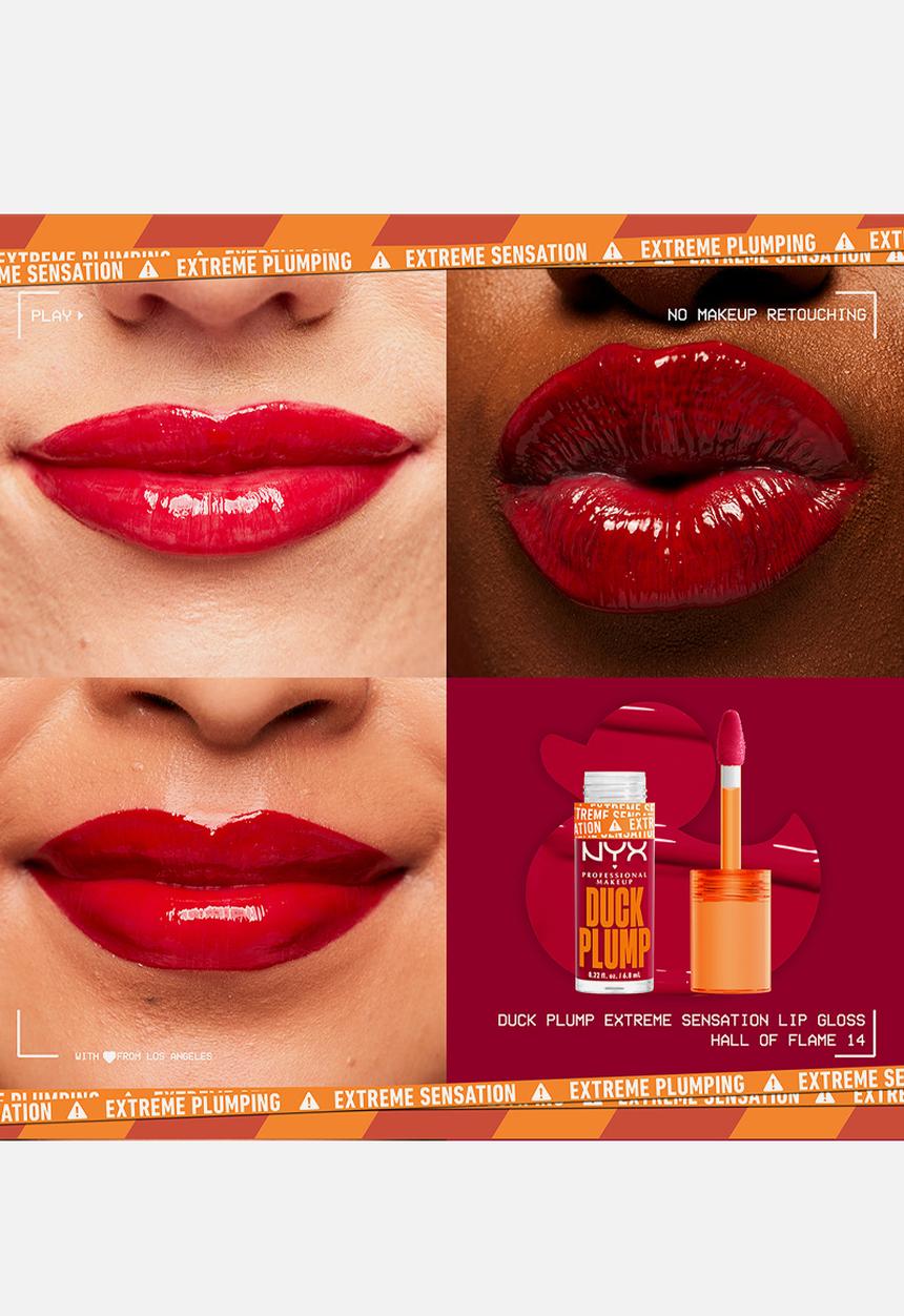 NYX Professional Makeup - Duck Plump High Pigment Plumping Lip Gloss - 14 Hall of Flame