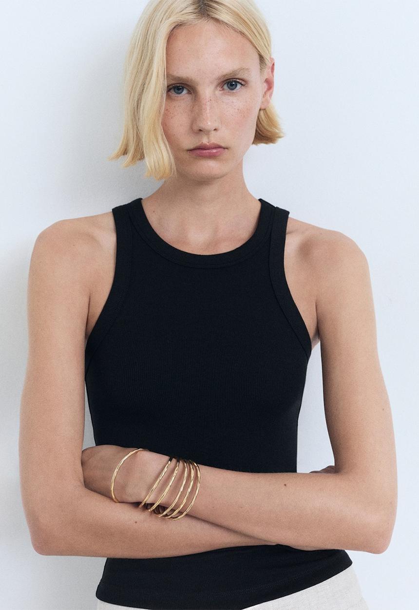 MANGO - Top Boni - Black