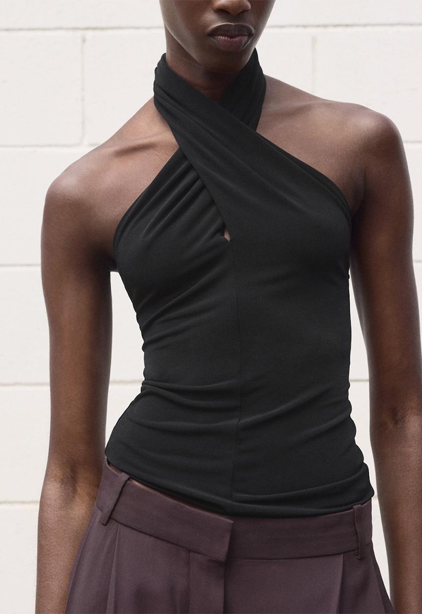 MANGO - Top Chris - Black