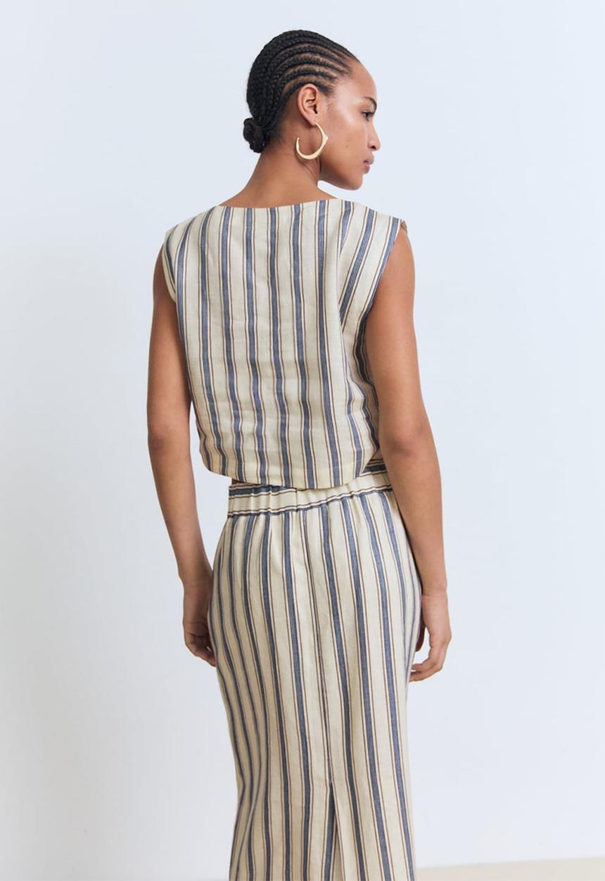 MANGO - Top Fred - Light Beige