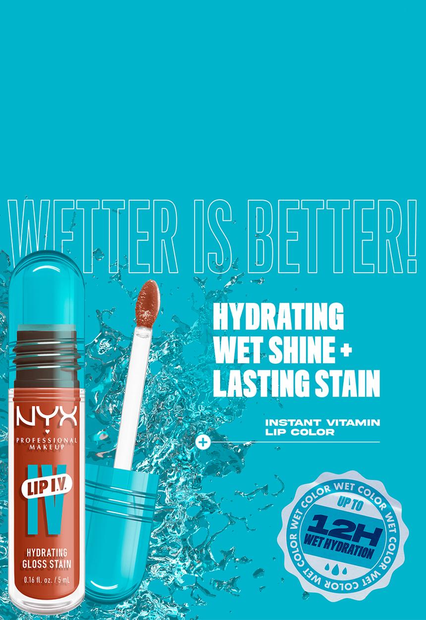 NYX Professional Makeup - Lip IV Hydrating Glossy Lip Stain With 12hr Hydration - Caramel Drip