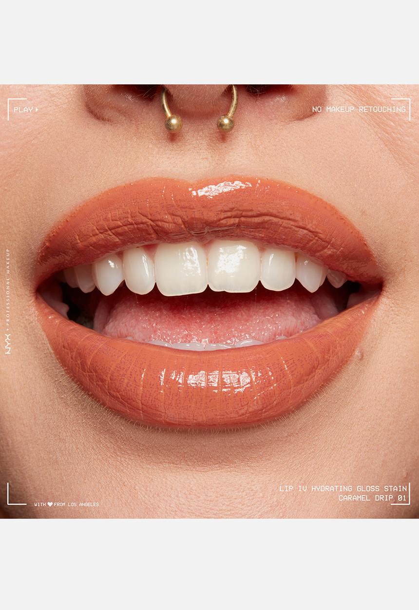 NYX Professional Makeup - Lip IV Hydrating Glossy Lip Stain With 12hr Hydration - Caramel Drip