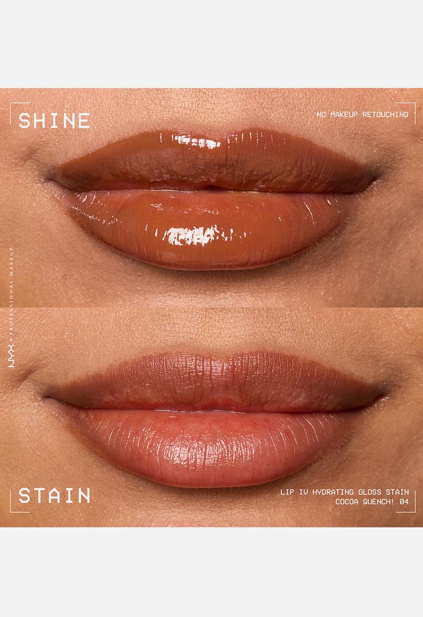 NYX Professional Makeup - Lip IV Hydrating Glossy Lip Stain With 12hr Hydration - Cocoa Quench