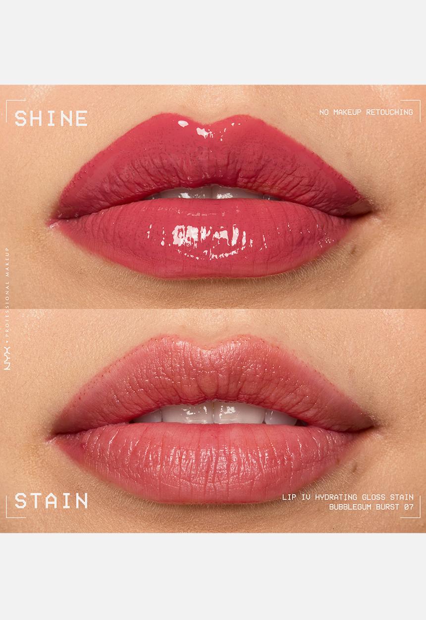 NYX Professional Makeup - Lip IV Hydrating Glossy Lip Stain With 12hr Hydration - Bubblegum Burst