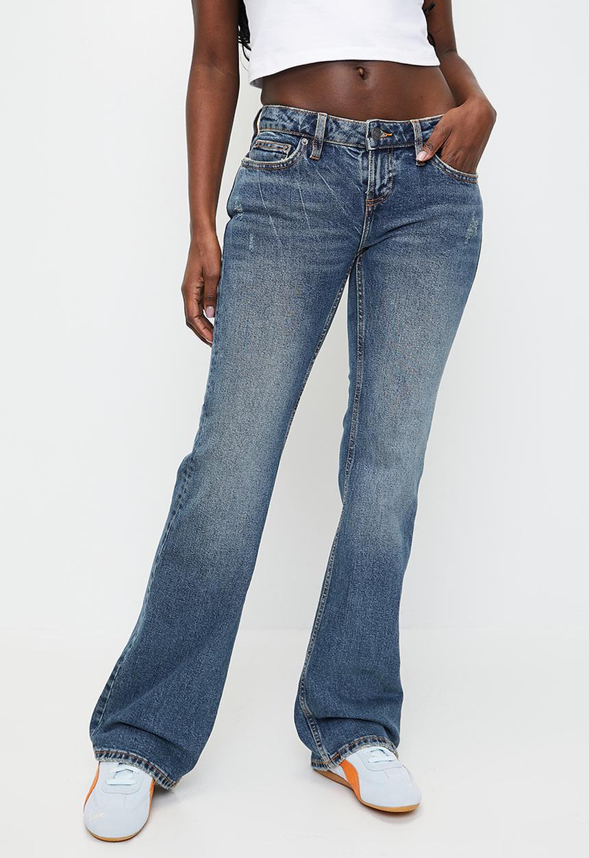 Cotton On - Low rise bootcut jean - Tear Drop Blue