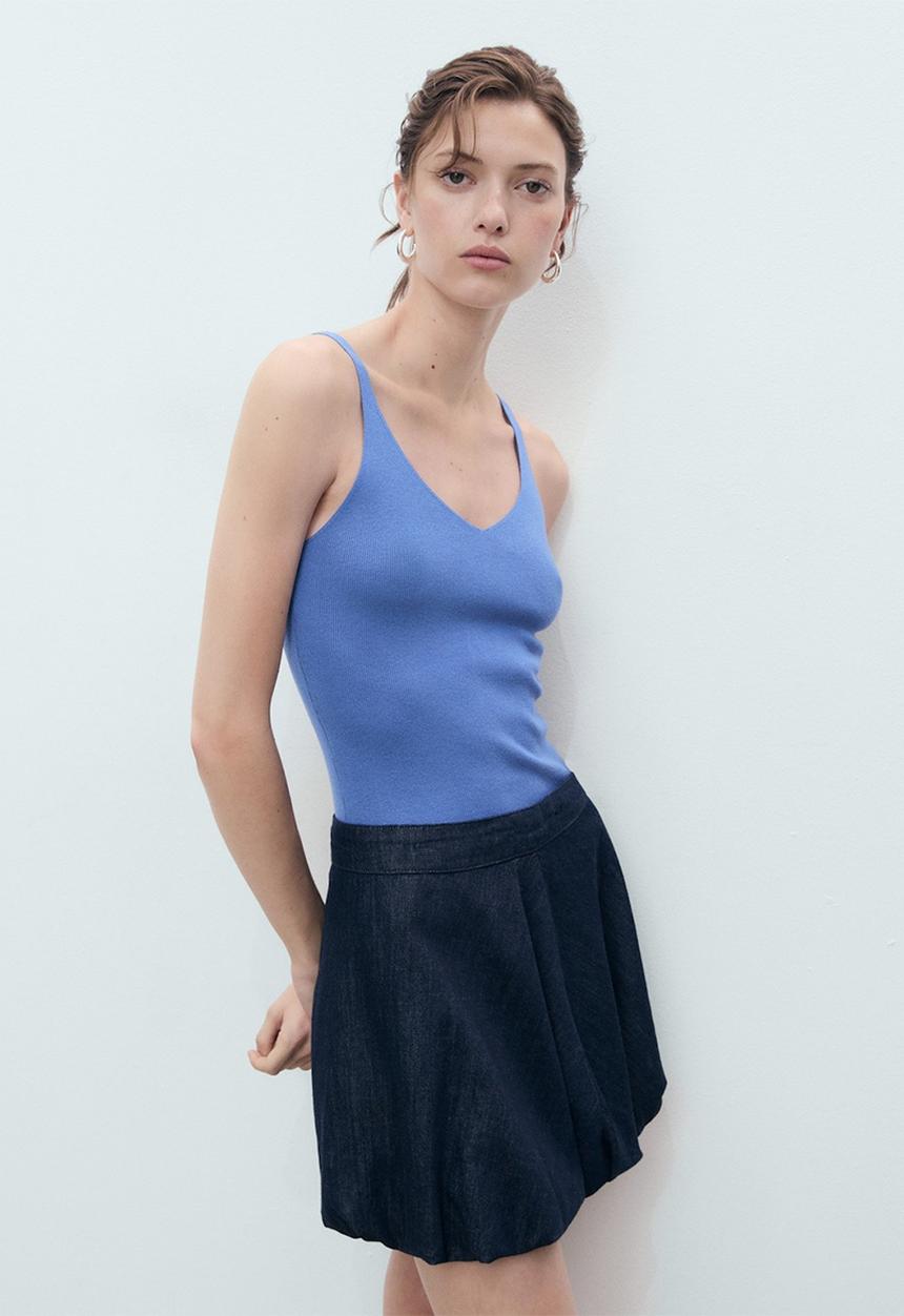 MANGO - Top Gym - Light/Pastel Blue