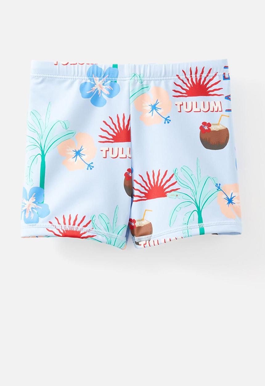 Cotton On - Billy boyleg swim trunk - dawn blue/tulum