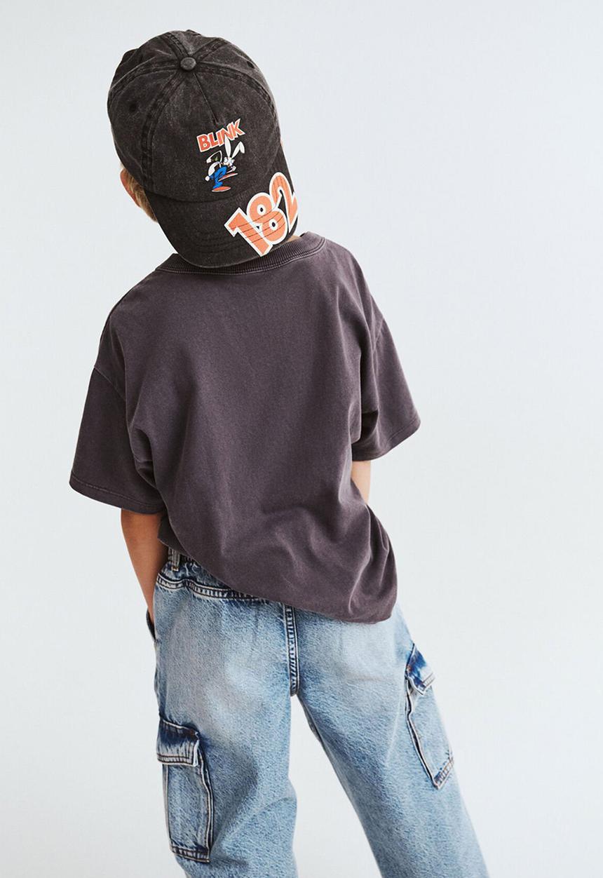 Cotton On - Kids Licensed Cap - Lcn Bra Charcoal Denim/Blink 182