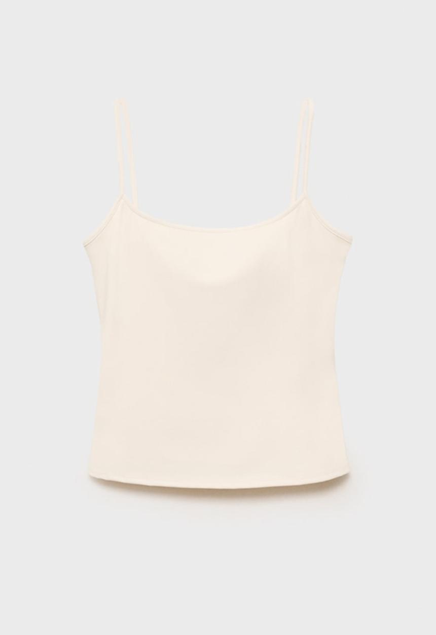 MANGO - Top Bacara - Light Beige