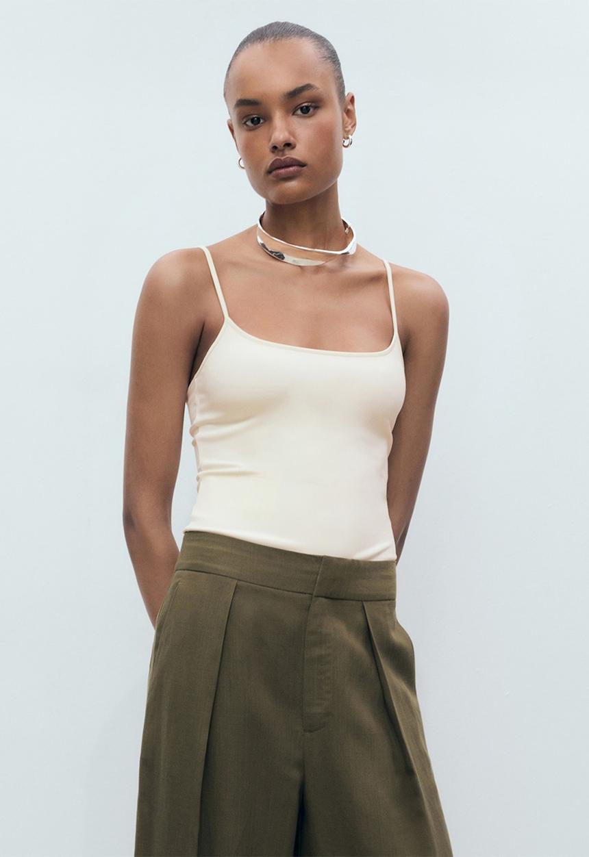 MANGO - Top Bacara - Light Beige