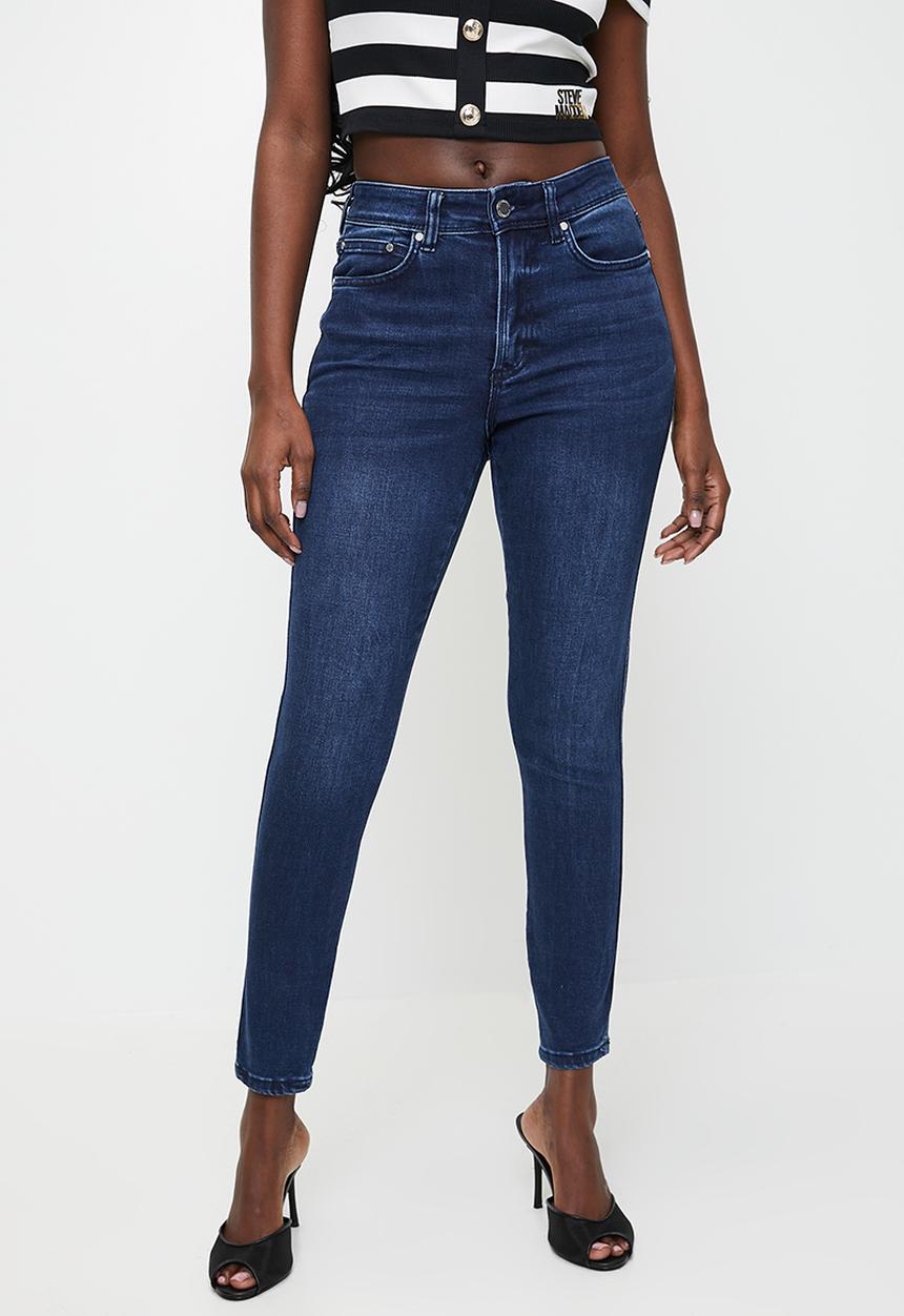 Steve Madden - Eva Curvy Dark Wash Skinny - Dark Blue