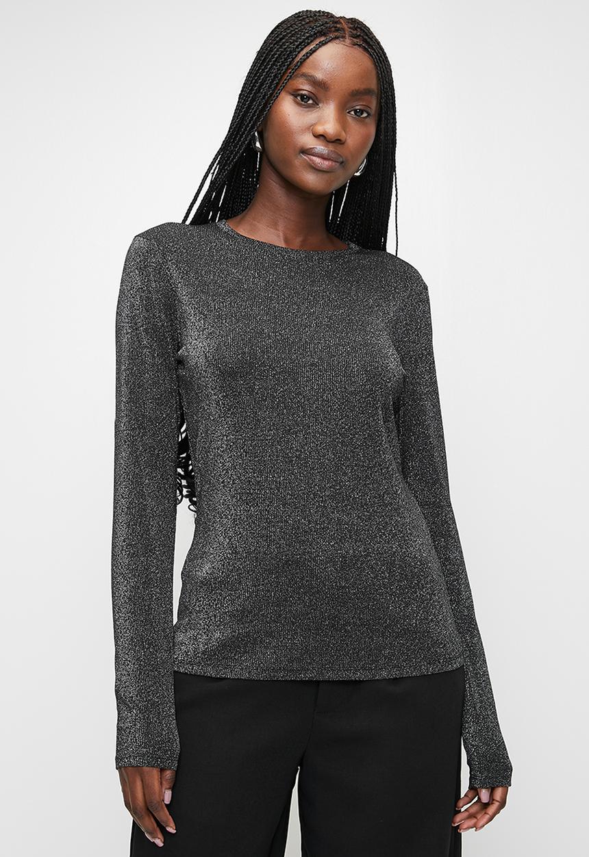 MANGO - T-shirt secondbi - black