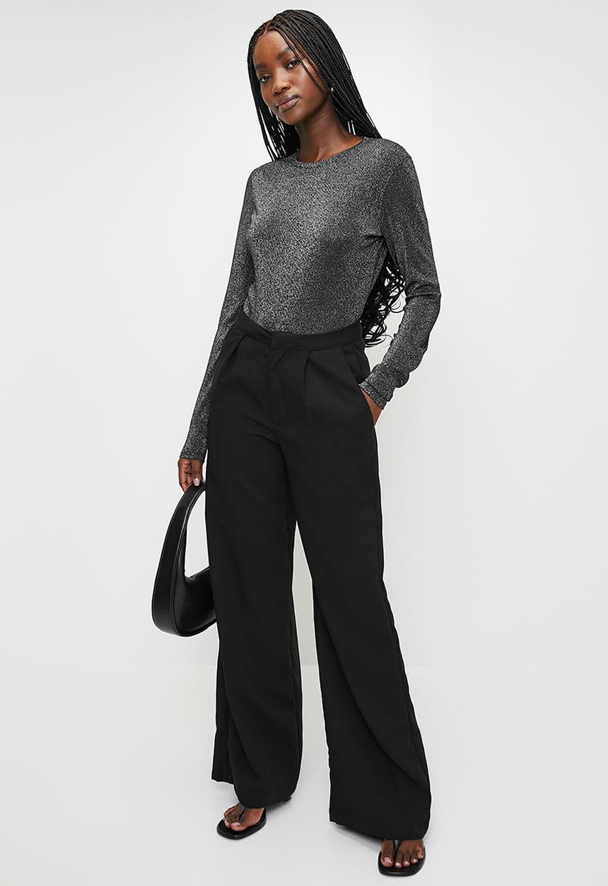 MANGO - T-shirt secondbi - black