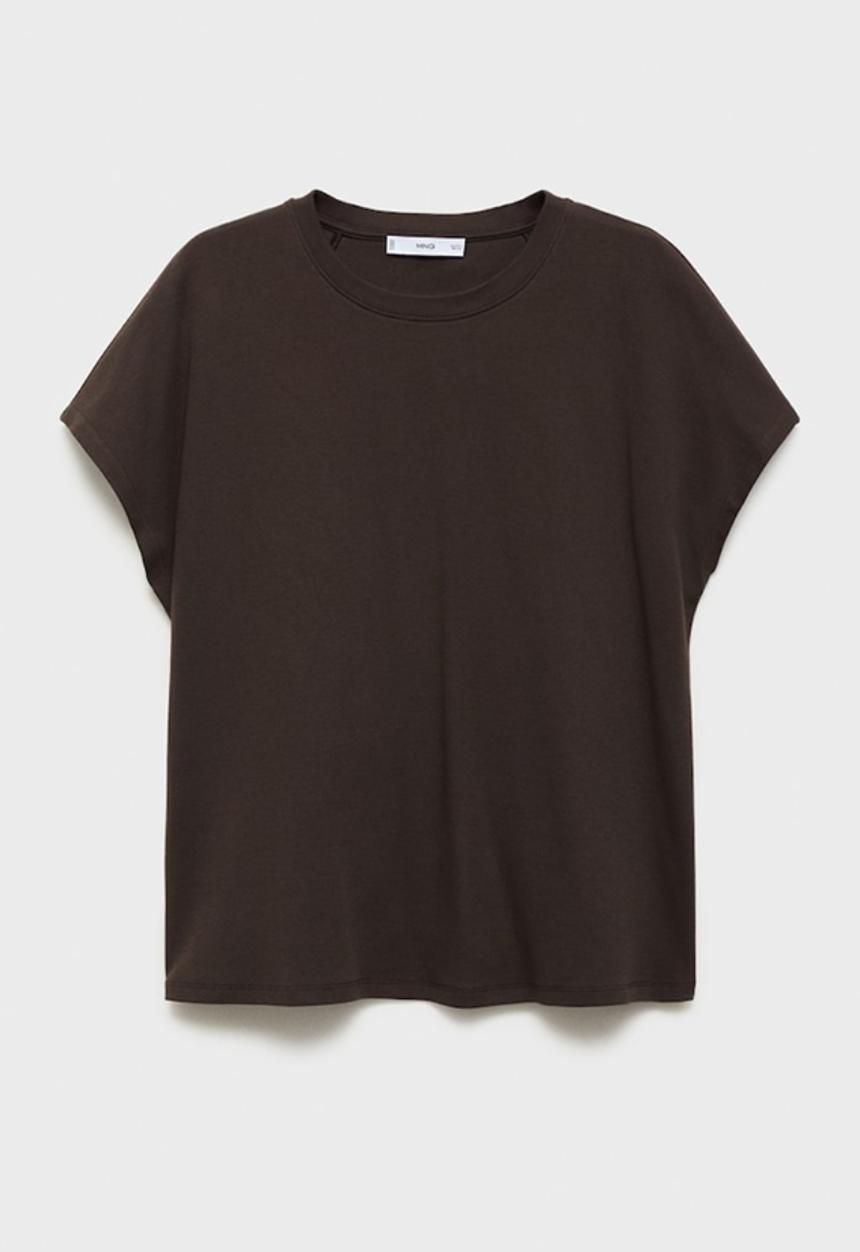 MANGO - T-shirt Sevilla -  Brown