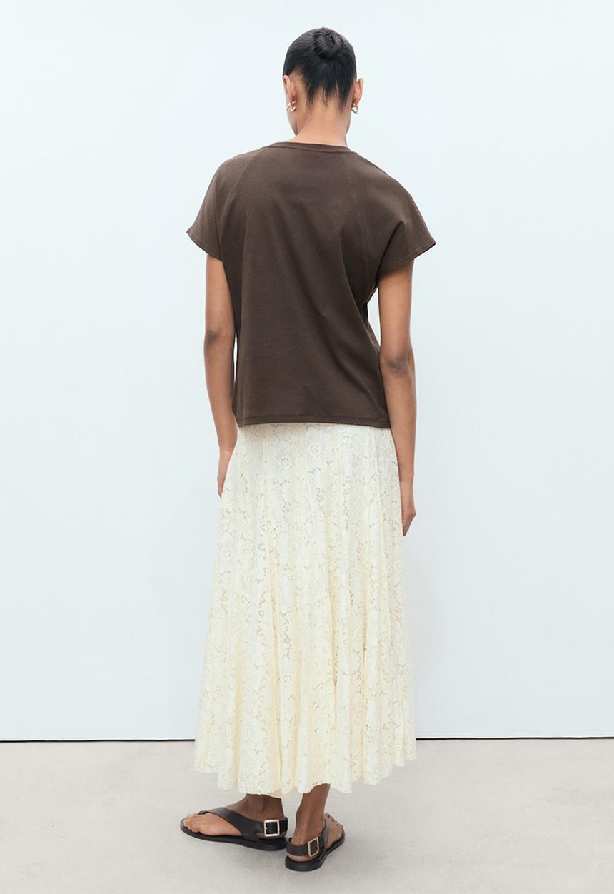 MANGO - T-shirt Sevilla -  Brown