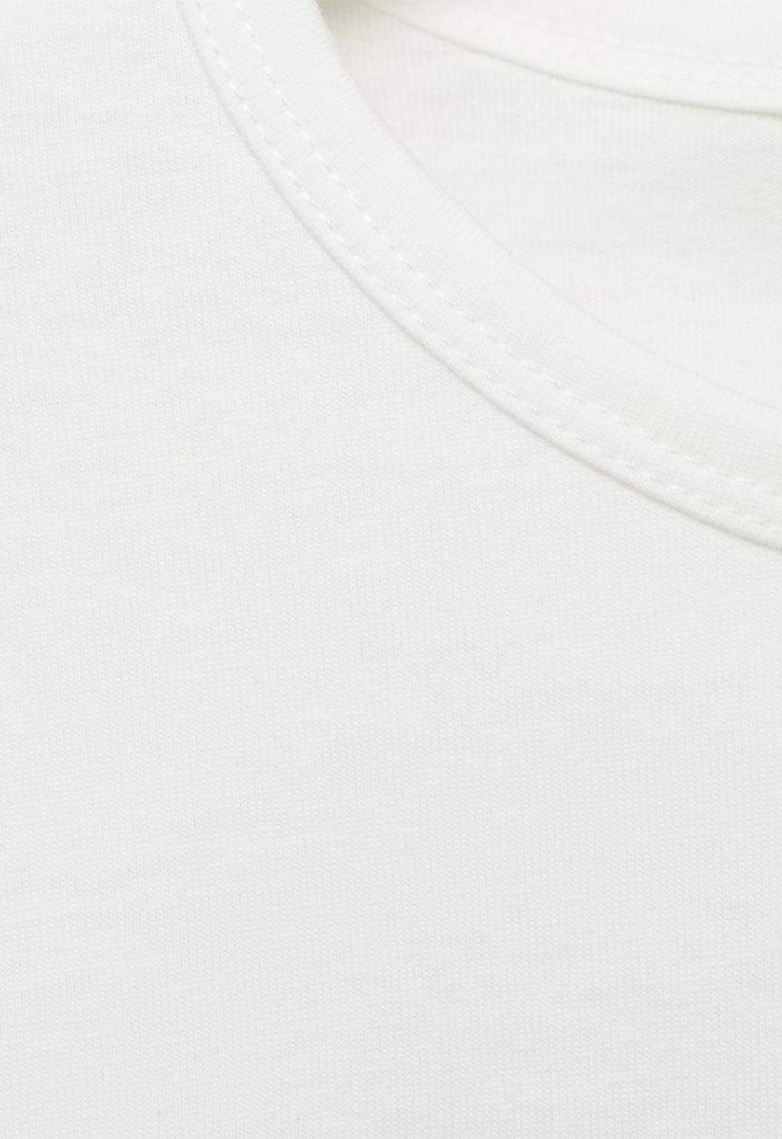 MANGO - T-Shirt Illustra - White/Pastel Green