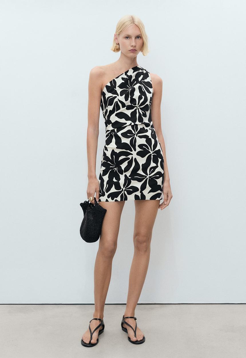 MANGO - Vestido Knot - Black