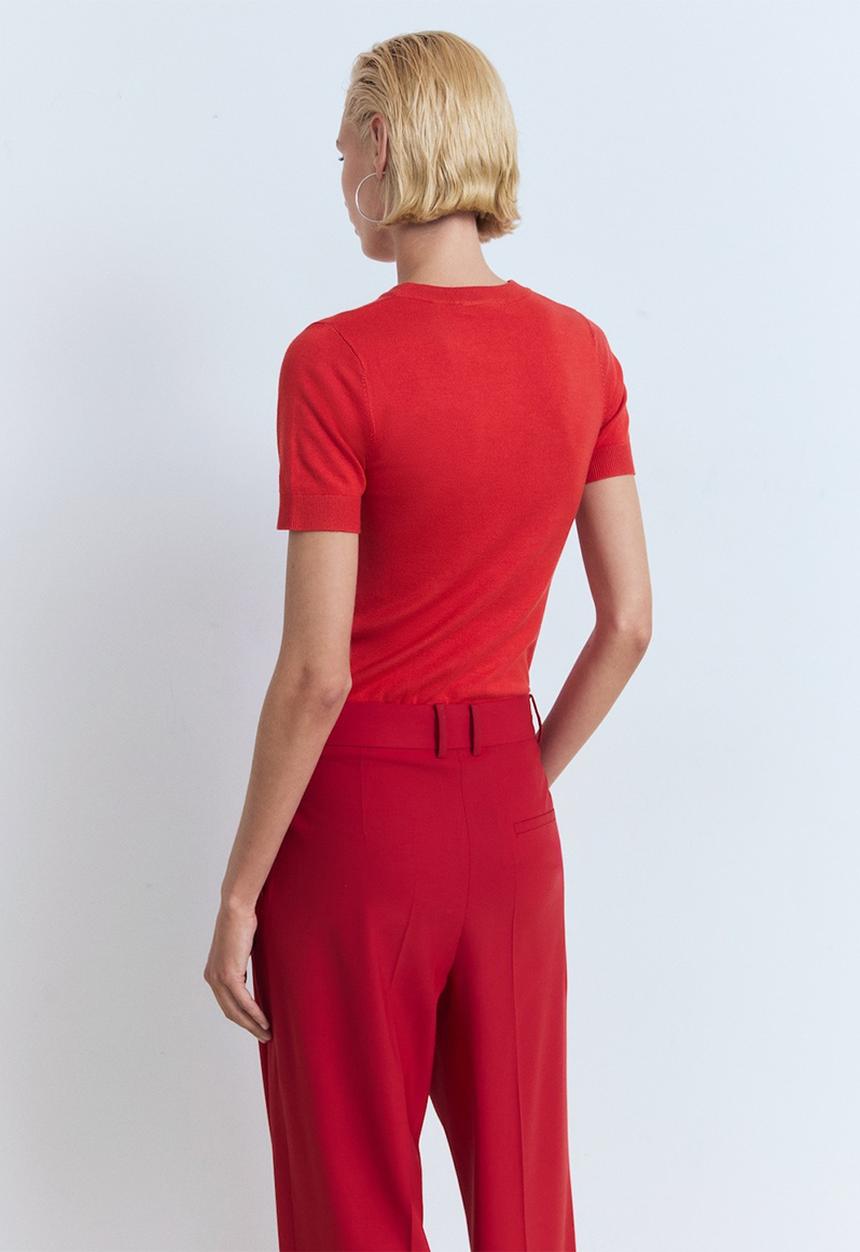 MANGO - Sweater Basic - Red