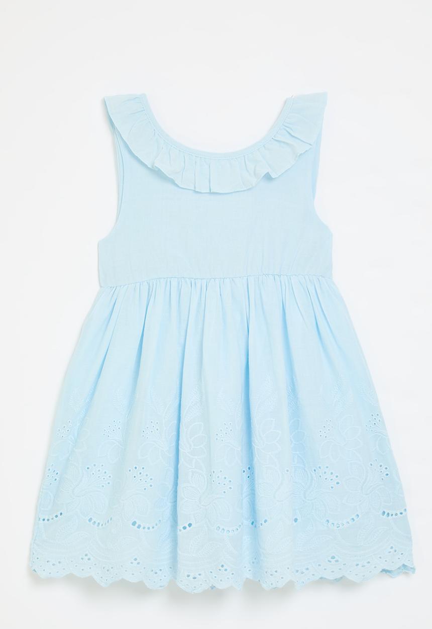 Pop Candy - Sleeveless collar dress - light blue 