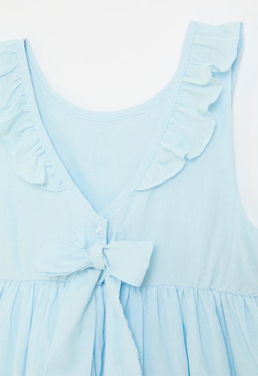 Pop Candy - Sleeveless collar dress - light blue 