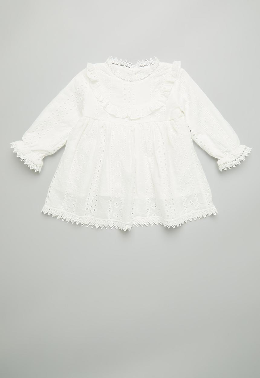 Pop Candy - Anglaise dress - white