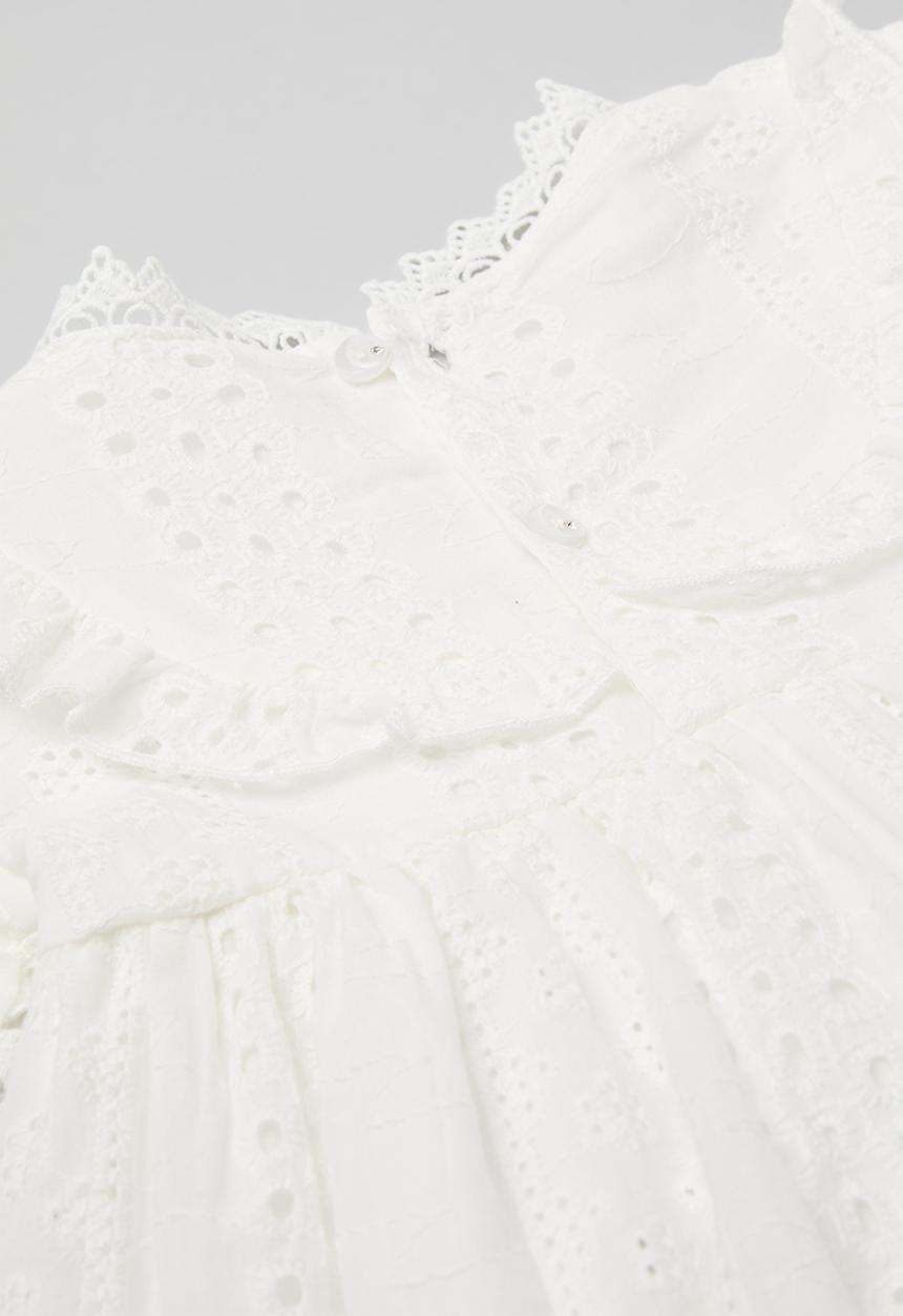 Pop Candy - Anglaise dress - white