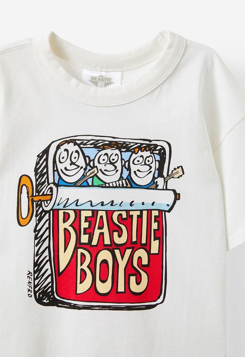 Cotton On - Licensed Drop Shoulder Short Sleeve Tee - Lcn Bra White/Beastie Boys