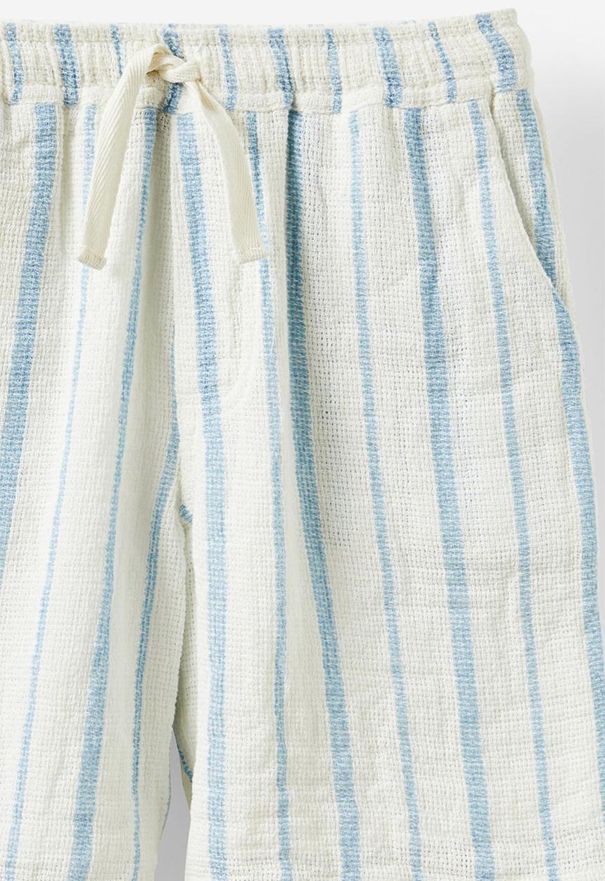 Cotton On - Eric easy short - dawn blue/vanilla stripe