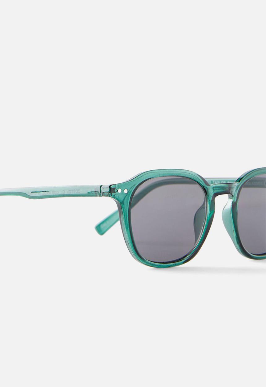 Cotton On - Kids taylor round sunglasses - green/transparent