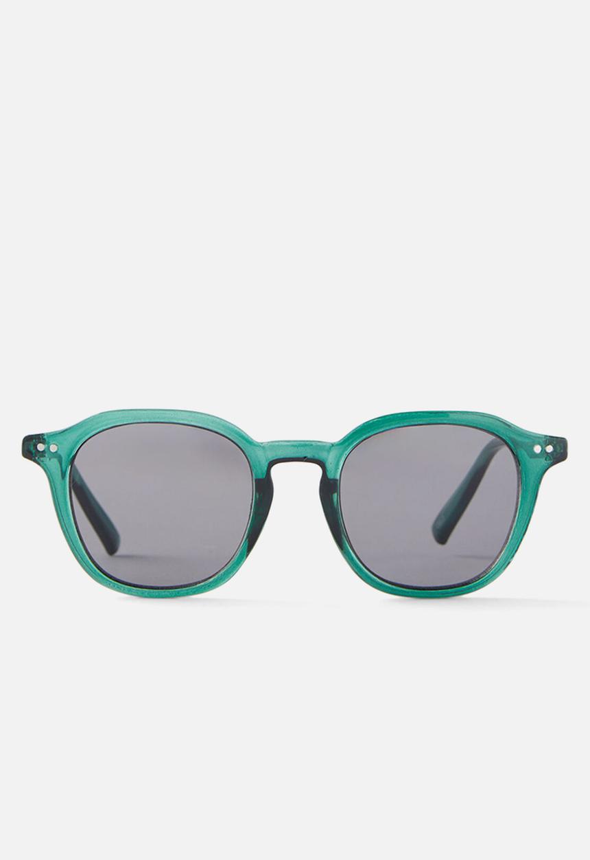 Cotton On - Kids taylor round sunglasses - green/transparent