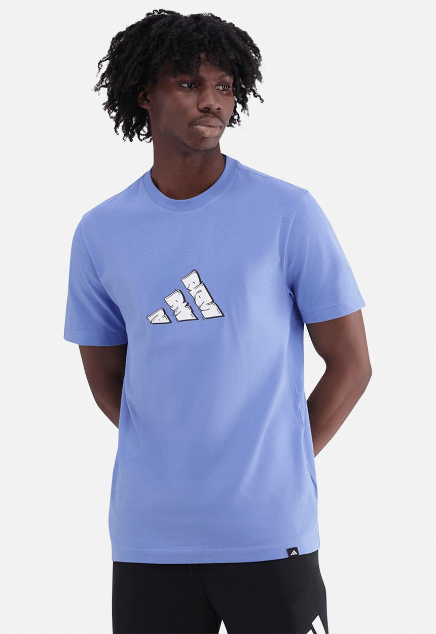 adidas Performance - 90s Nostalgia Graphic T-Shirt - Blue