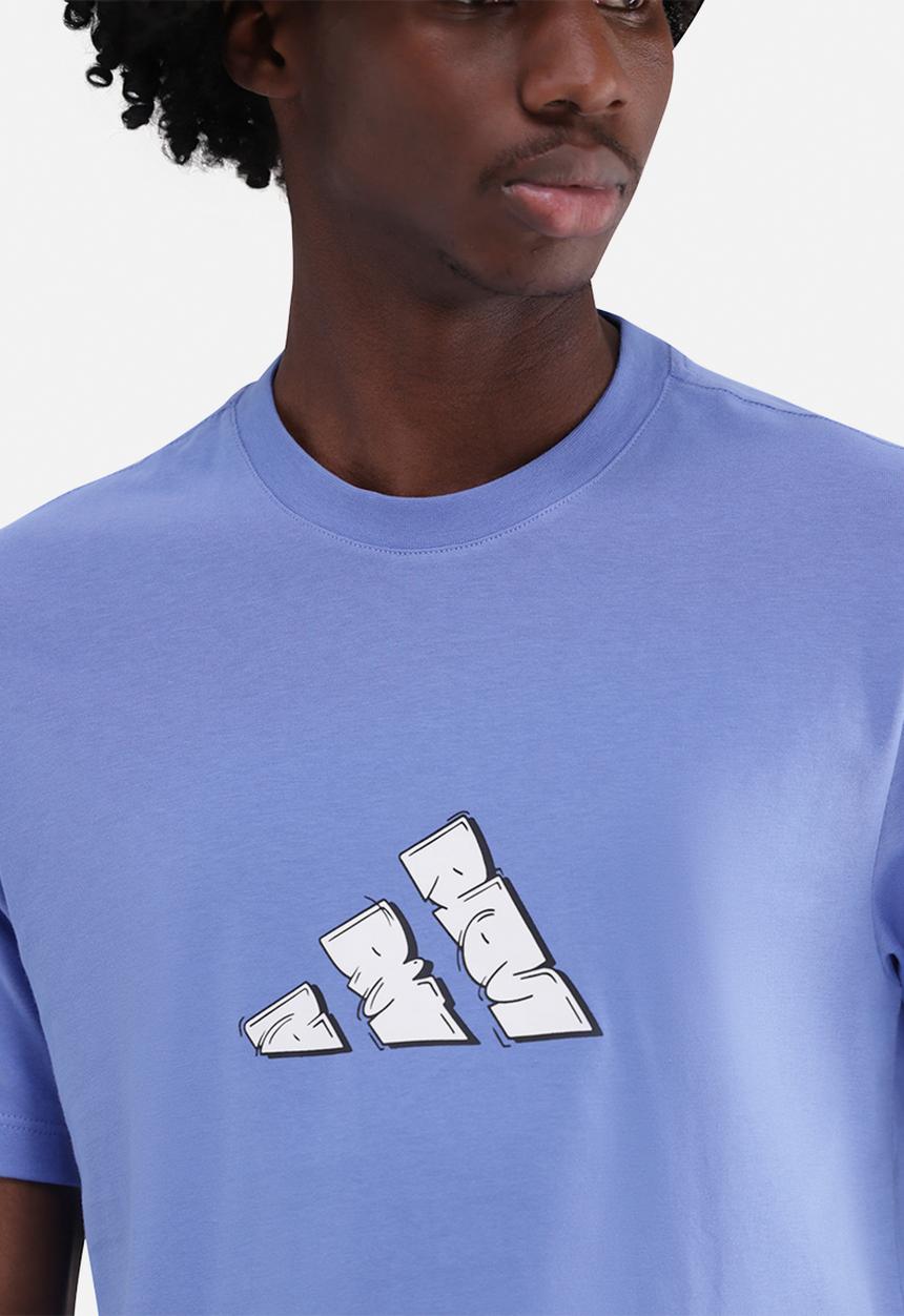 adidas Performance - 90s Nostalgia Graphic T-Shirt - Blue