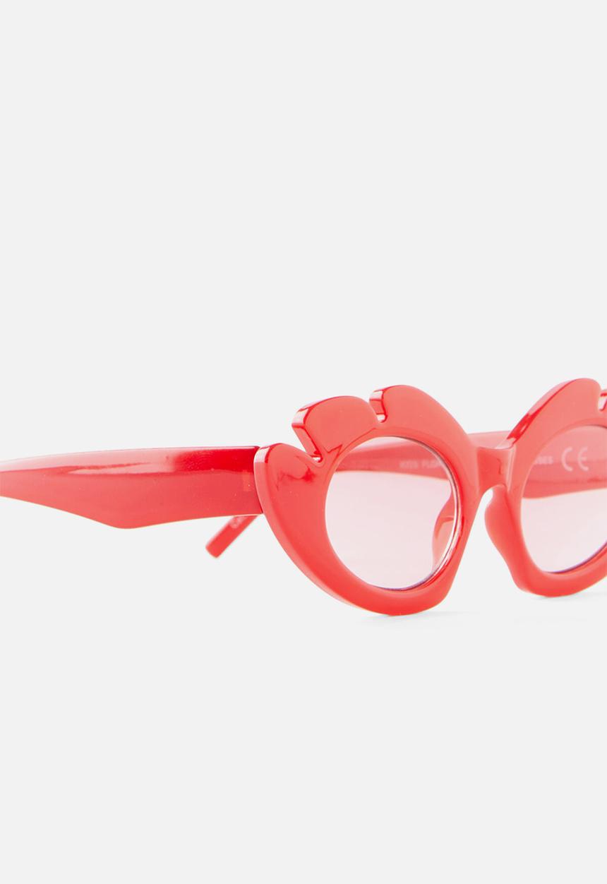 Cotton On - Kids florence flower sunglasses - varsity red