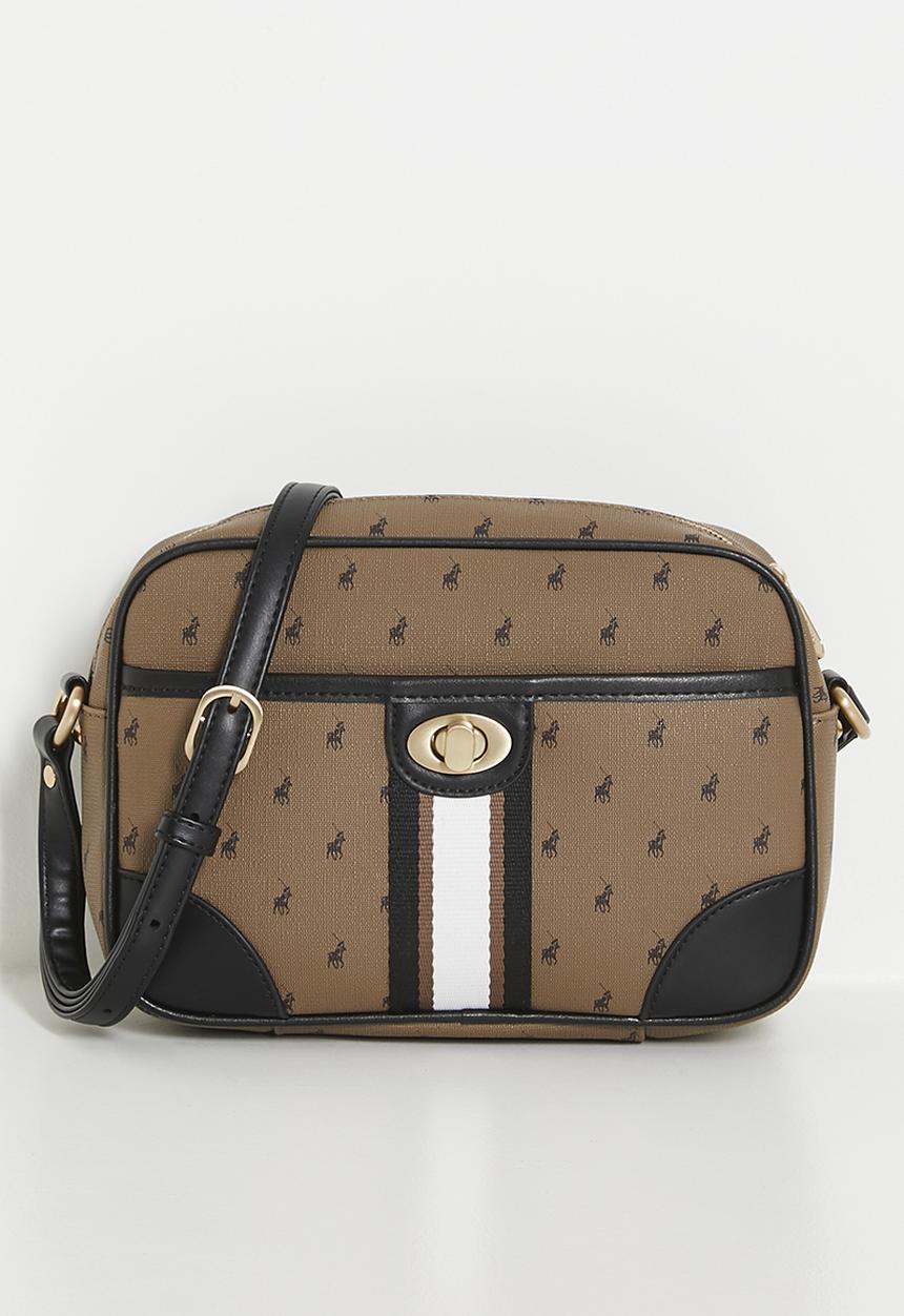 POLO - Oxford crossbody bag - camel