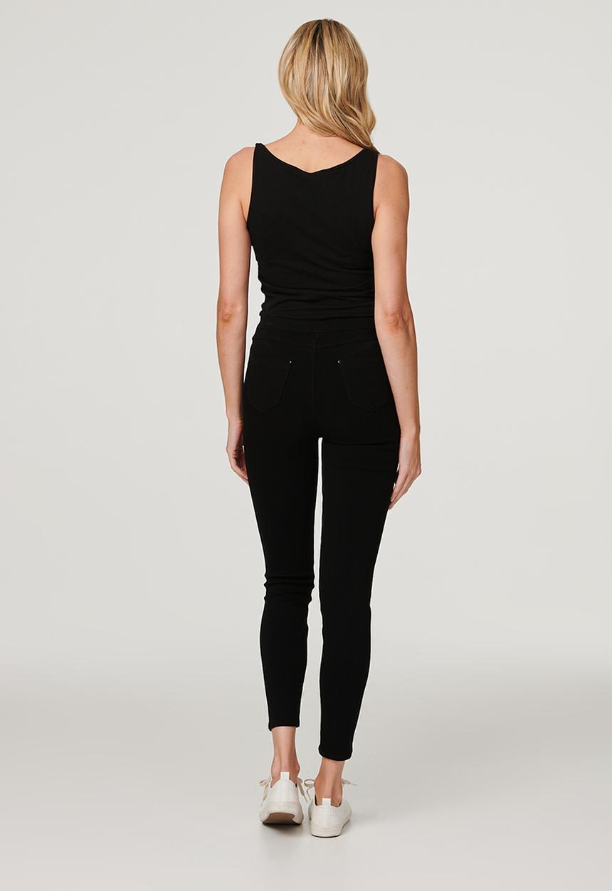 Stella Morgan - Pull-On Legging With Narrow Waistband - Black