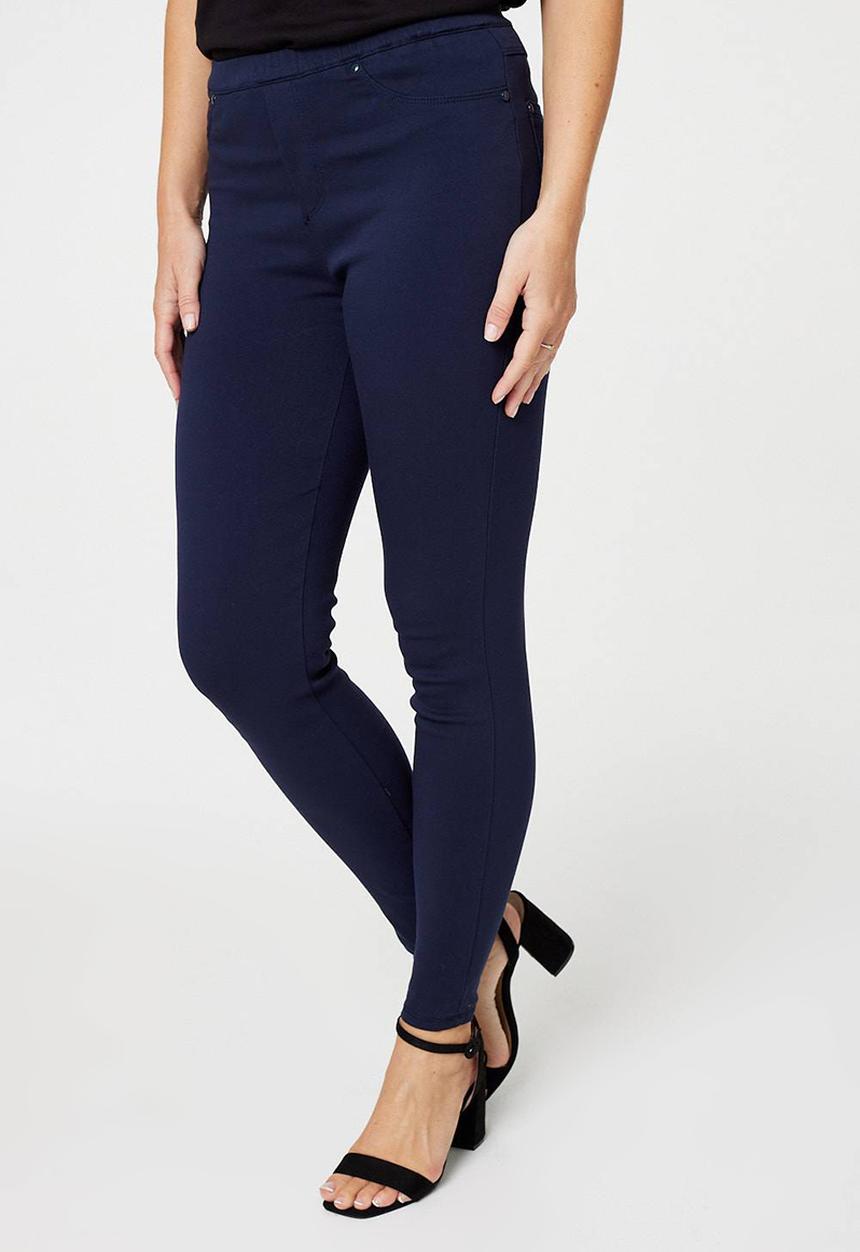 Stella Morgan - Pull-On Legging With Narrow Waistband - Navy
