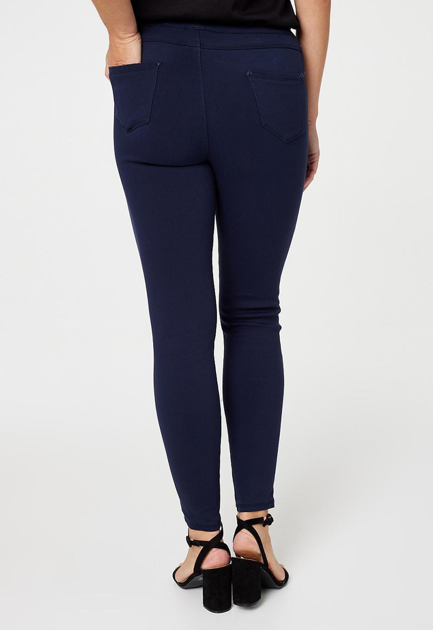 Stella Morgan - Pull-On Legging With Narrow Waistband - Navy