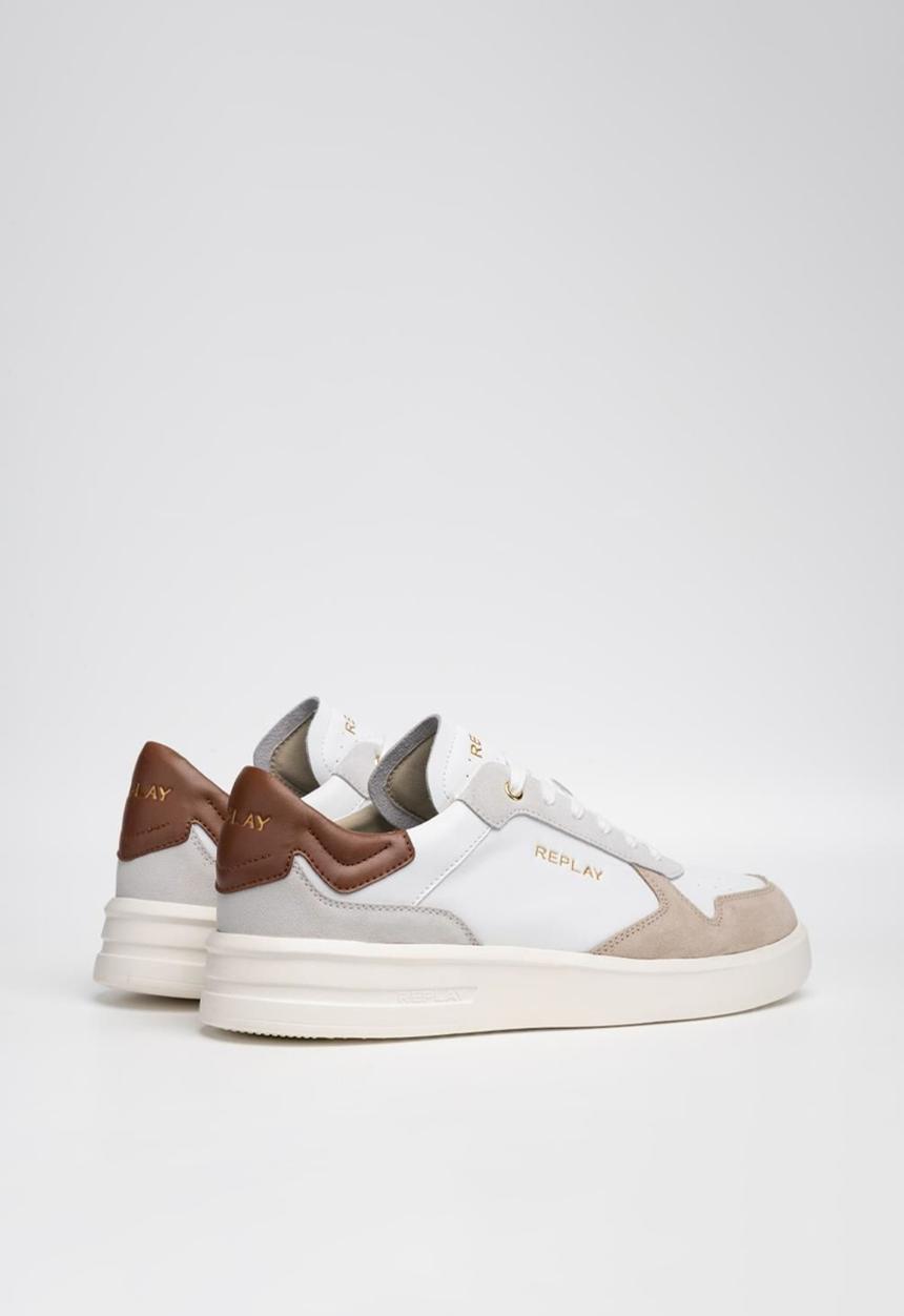 Replay - University court - white & beige