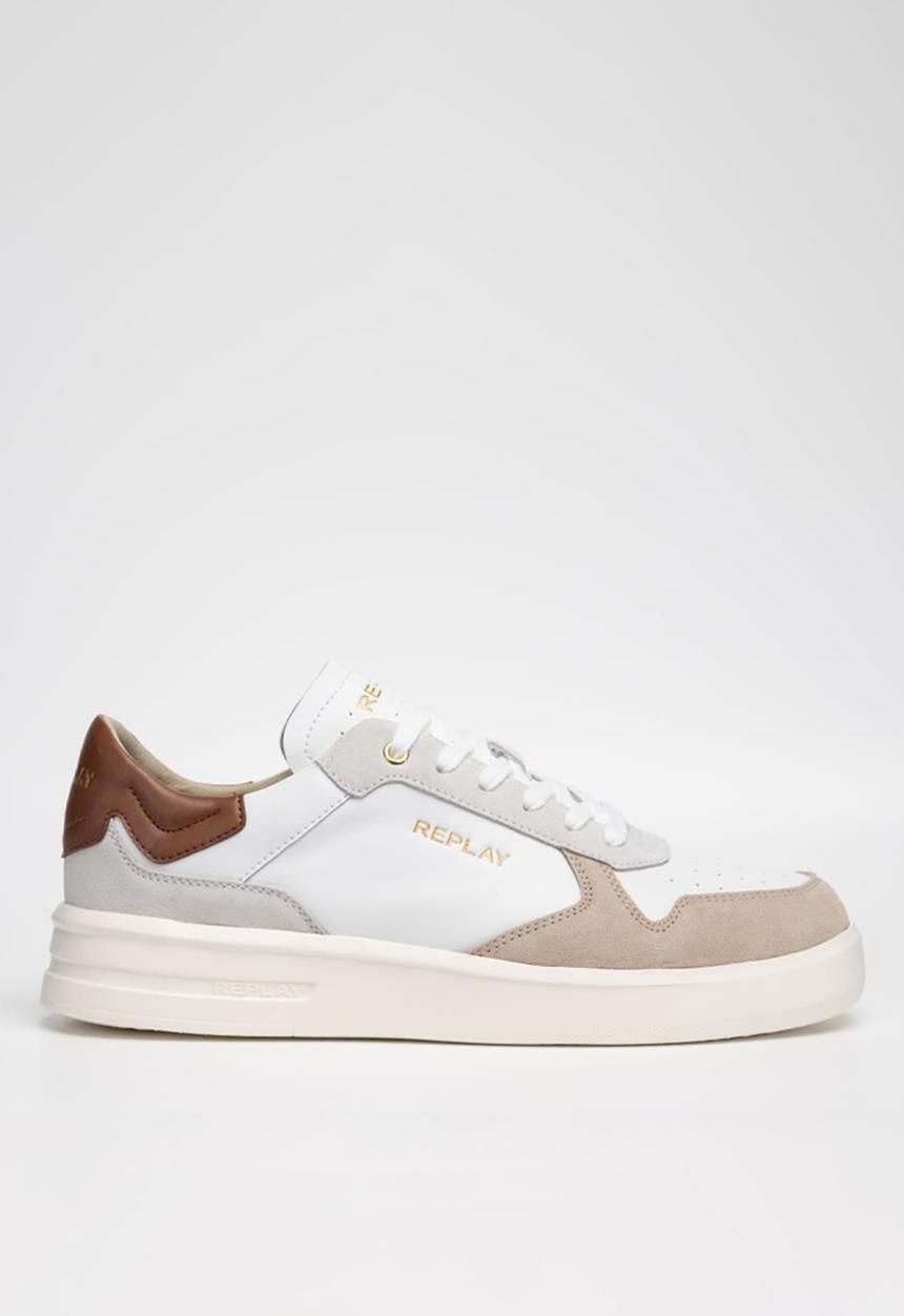 Replay - University court - white & beige