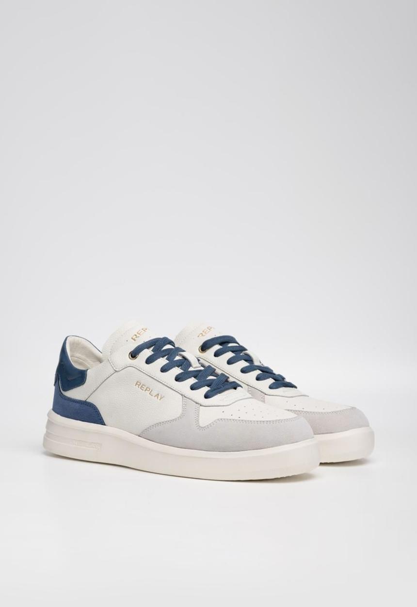 Replay - University court - off wht blue