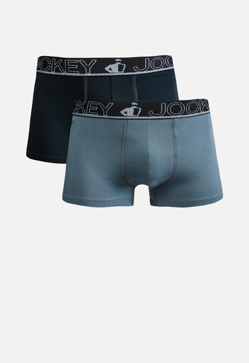 Jockey - 2 Pk Exclusiv Pouch  Trunk - Black Pk