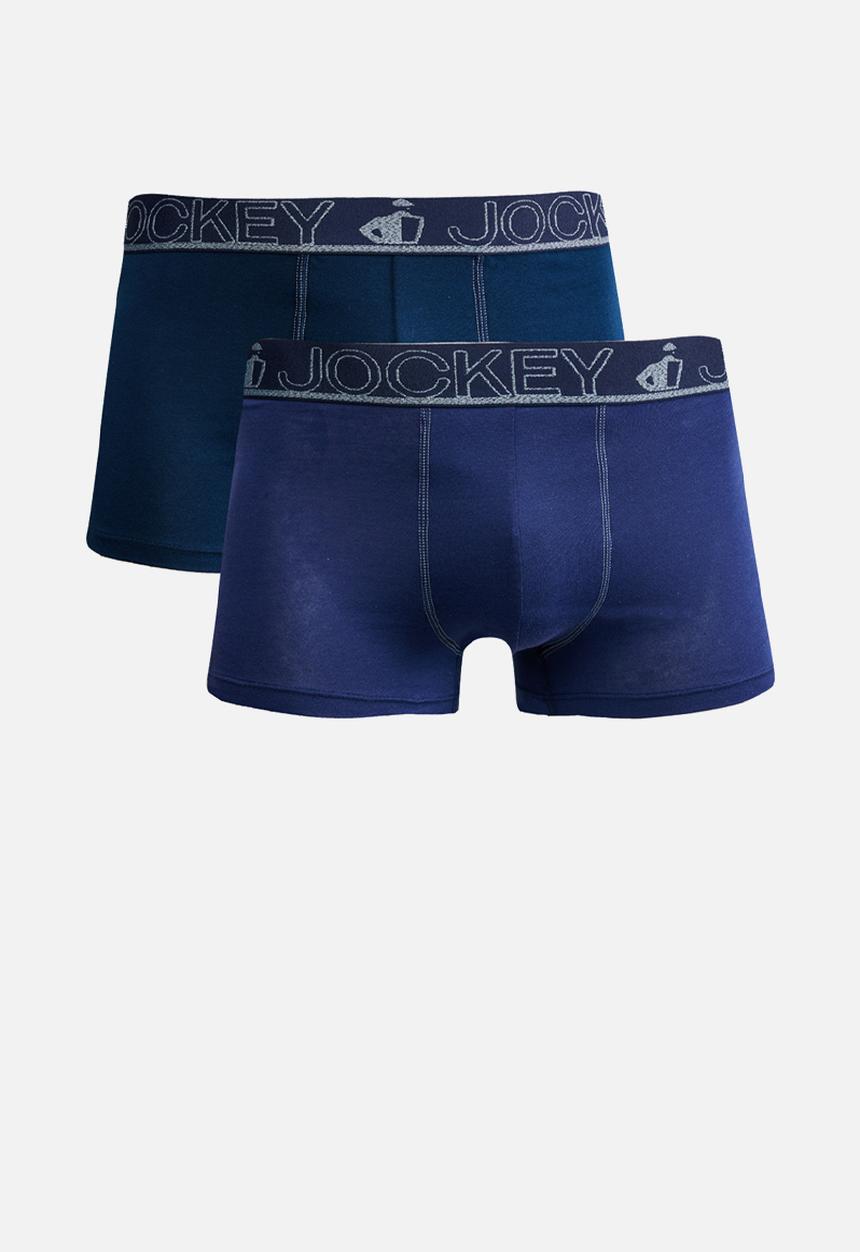 Jockey - 2 Pk Exclusiv Pouch Trunk  - Blues Pk