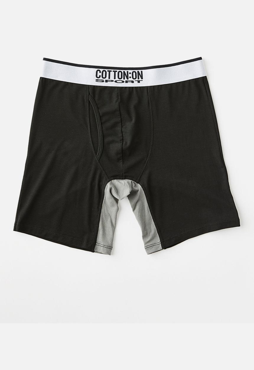 Cotton On - Mens Sport Trunk - Black