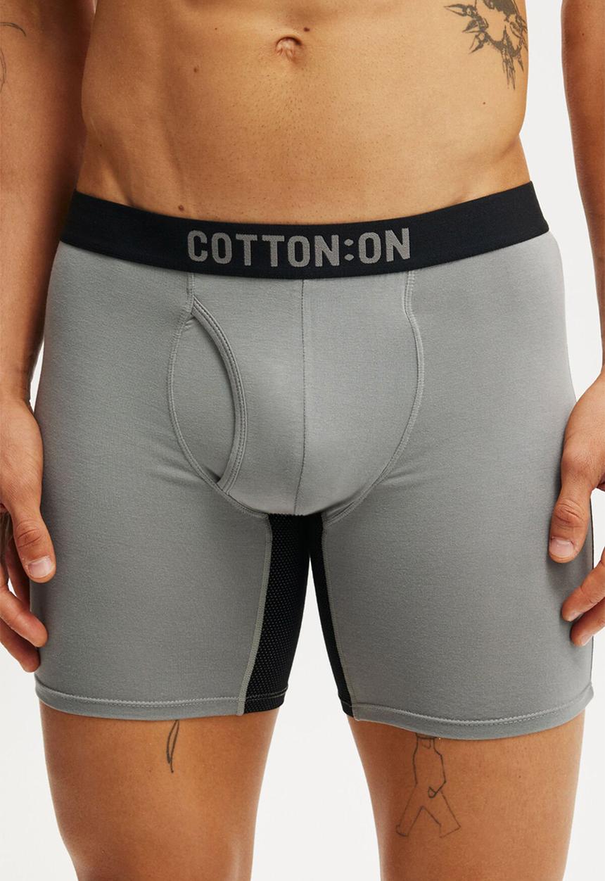 Cotton On - Mens Sport Trunk - Grey